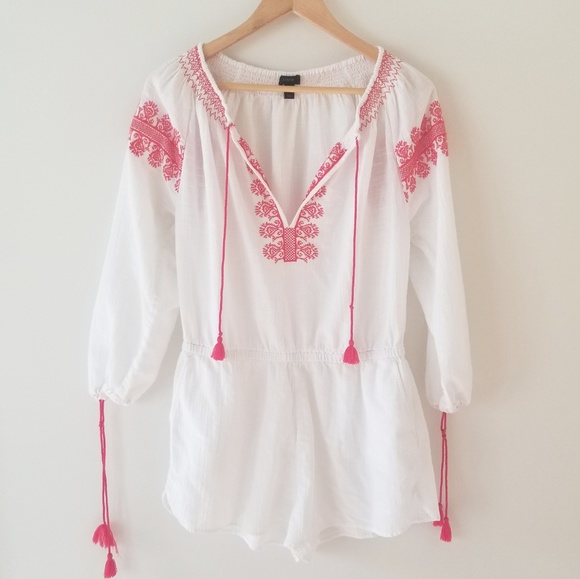 J. Crew Other - J.Crew swimsuit cover-up Romper linen